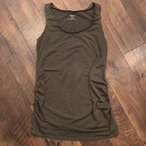 Olive green maternity tank